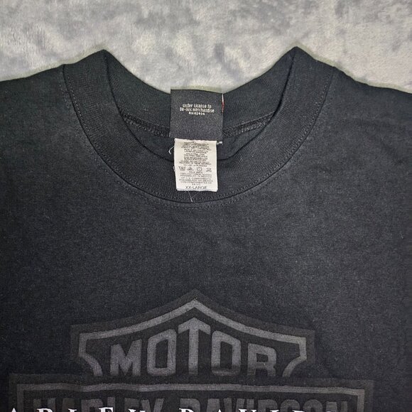 VINTAGE Harley Davidson Men's 2XL Black Motorcycle Tank Top Y2K Edmonton Alberta - Picture 6 of 8